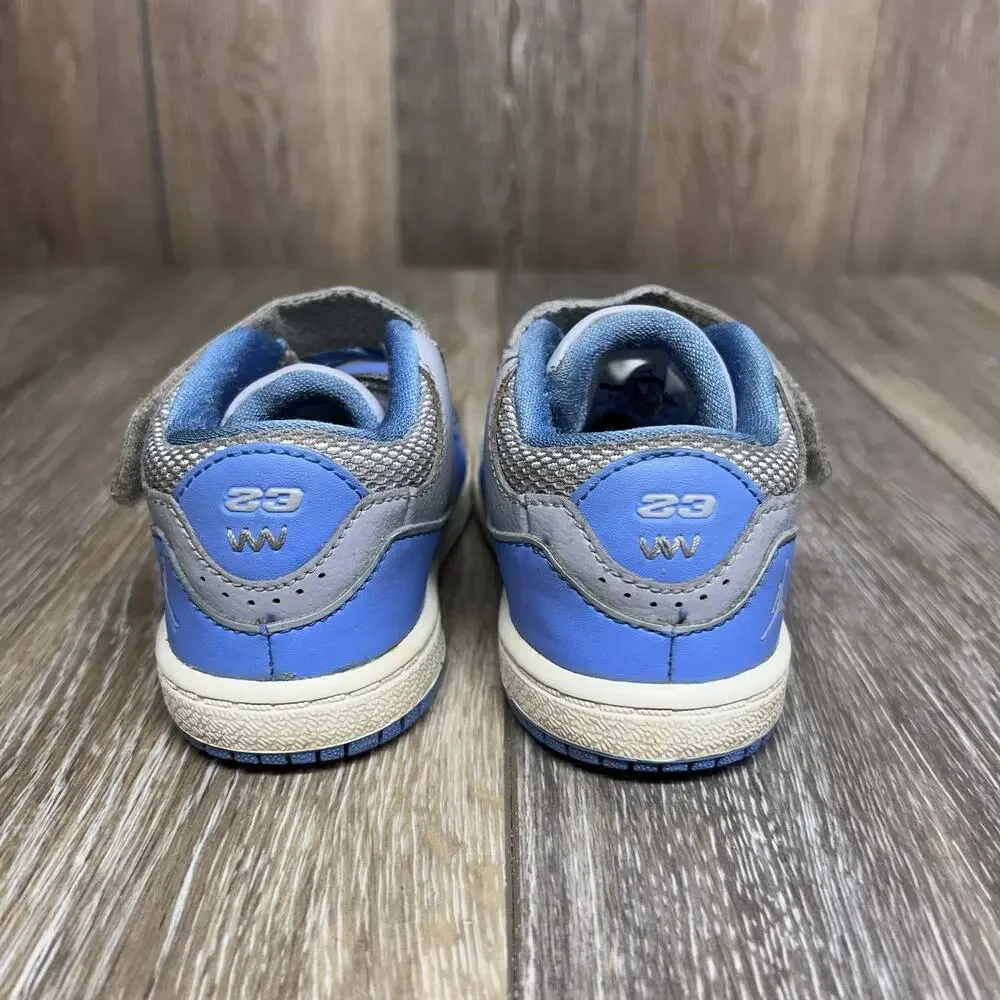 Nike Air Jordan 654954-401 Toddler Youth Size 8C Carolina Retro Blue Gray Shoes